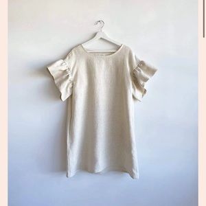 Eliza Faulkner Raw Linen Raffi Dress